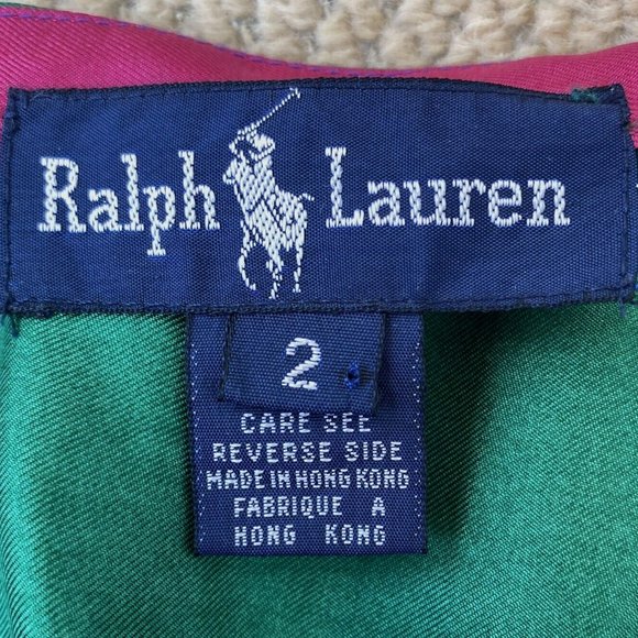 Gorgeous Rare Ralph Lauren Silk Equestrian Wrap Skirt- Size 2 - Picture 4 of 7